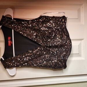 Sequin Black and Silver Dress